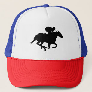 Race Horse Silhouette Truckerkappe
