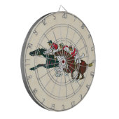 Race Horses Dart Board Dartscheibe (Vorderseite Links)