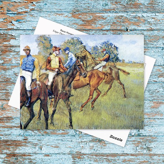 Race Horses Jockeys Postkarte