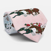 Race Horses Necktie Krawatte (Gerollt)