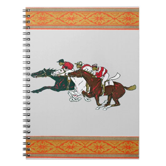 Race Horses Notebook Notizblock (Vorderseite)