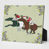 Race Horses Plaque Fotoplatte (Seite)