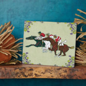 Race Horses Plaque Fotoplatte (Seite)