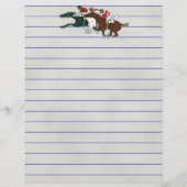 Race Horses Stationery (Rückseite)
