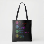 Race Human Birthplace Earth Politics Freedtics Lie Tasche (Vorderseite)