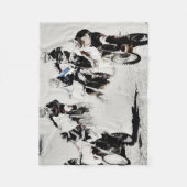 "Race is On" Motocross-Rennfahrer Fleecedecke (Vorderseite)