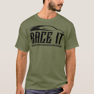 Race it Funny Racing Dirt Track Racer Mechanik T-Shirt