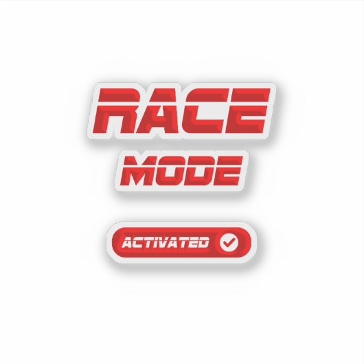 Race mode aufkleber (Vorderseite)