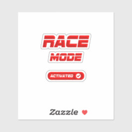 Race mode aufkleber