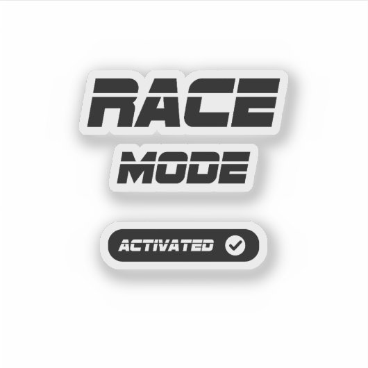 Race mode aufkleber (Vorderseite)