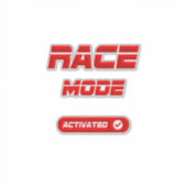 Race mode aufkleber (Vorderseite)