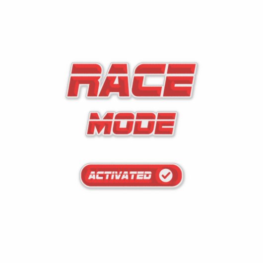 Race mode aufkleber (Vorderseite)