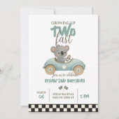 Race On Over – Car-Themed Birthday Invite Einladung (Vorderseite)