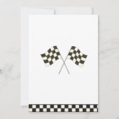 Race On Over – Car-Themed Birthday Invite Einladung (Rückseite)