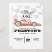 Race on over, Racing Birthday Einladung, Racing Einladung (Vorne/Hinten)