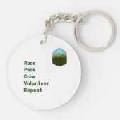 Race Pace Crew Volunteer Repeat Schlüsselanhänger (Rückseite)