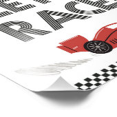 Race Party Sign Fotodruck (Ecke)