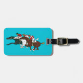 Race Pferdes Gepäck Tag Gepäckanhänger (Vorderseite horizontal)