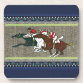 Race Pferdes Getränke Coaster Getränkeuntersetzer (Vorderseite)