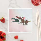 Race Pferdes Paper Napkin Serviette (Beispiel)