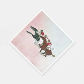 Race Pferdes Paper Napkin Serviette (Ecke)