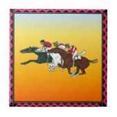Race Pferdes Tile Fliese (Vorderseite)