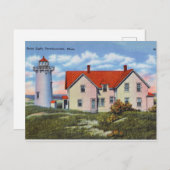 Race Point Light, Provincetown, Massachusetts Postkarte (Vorne/Hinten)