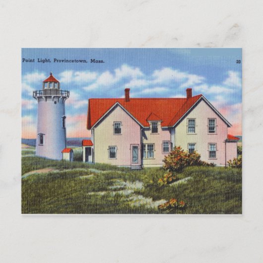 Race Point Light, Provincetown, Massachusetts Postkarte (Vorderseite)