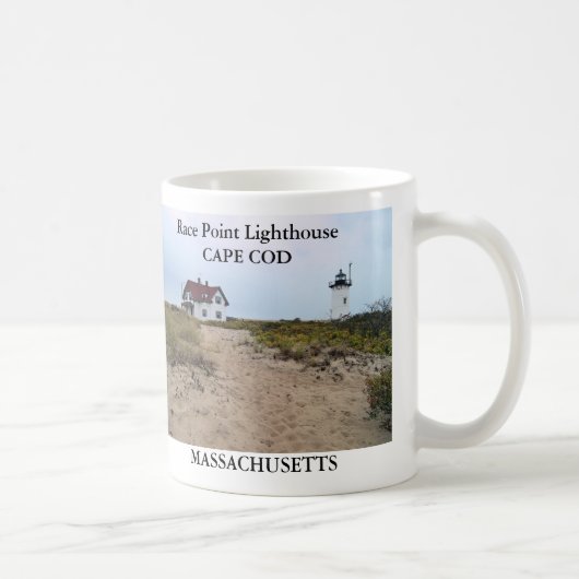 Race Point Lighthouse, Cape Cod, Massachusetts Tas Kaffeetasse (Rechts)