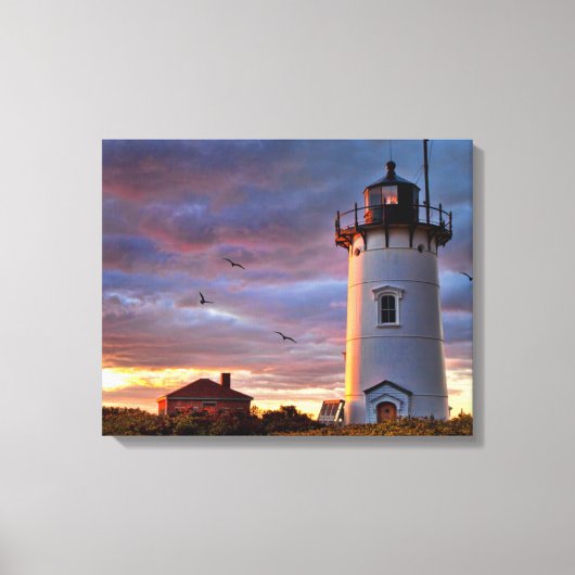 Race Point Lighthouse Leinwanddruck (Vorderseite)