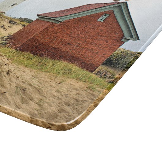 Race Point Lighthouse, MA Cutting Board Schneidebrett (Ecke)