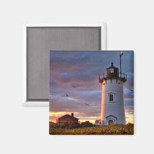 Race Point Lighthouse Magnet (Vorderseite/Rückseite)