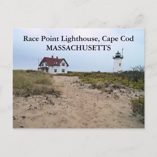 Race Point Lighthouse, Massachusetts Postkarte (Vorderseite)