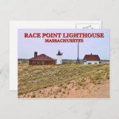 Race Point Lighthouse, Massachusetts Postkarte (Vorne/Hinten)