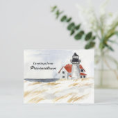 Race Point Lighthouse Provincetown Cape Cod Postkarte (Stehend Vorderseite)