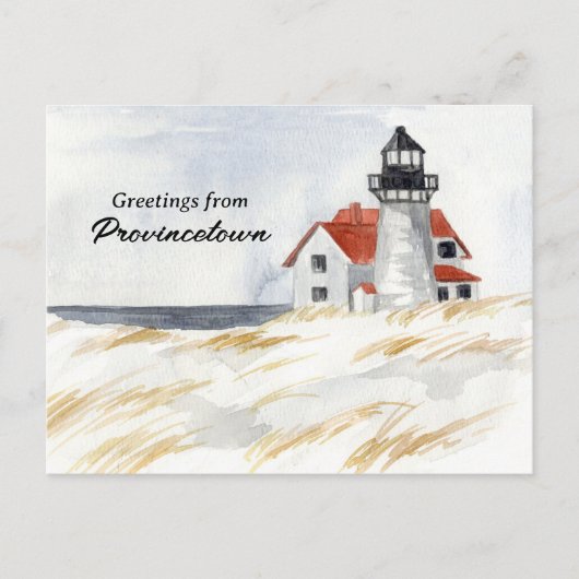 Race Point Lighthouse Provincetown Cape Cod Postkarte (Vorderseite)