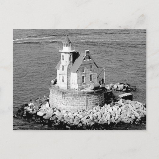 Race Rock Leuchtturm Postkarte (Vorderseite)