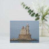 Race Rock Light House Postkarte (Stehend Vorderseite)