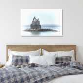 Race Rock Lighthouse - in einem leichteren Ton Leinwanddruck (Insitu (Schlafzimmer))