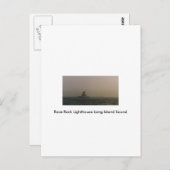 Race Rock Lighthouse Long Island Sound Postkarte (Vorne/Hinten)