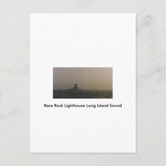 Race Rock Lighthouse Long Island Sound Postkarte (Vorderseite)