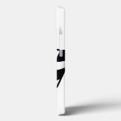 Race Schwarz-weiß Checked Flag Name Personalisiert Case-Mate iPhone Hülle (Rückseite / Links)