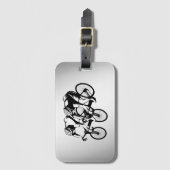 Race Silver Gepäckanhänger (Vorderseite Vertikal)