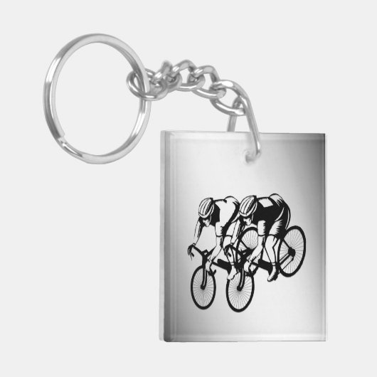 Race Silver Schlüsselanhänger (Vorderseite links)