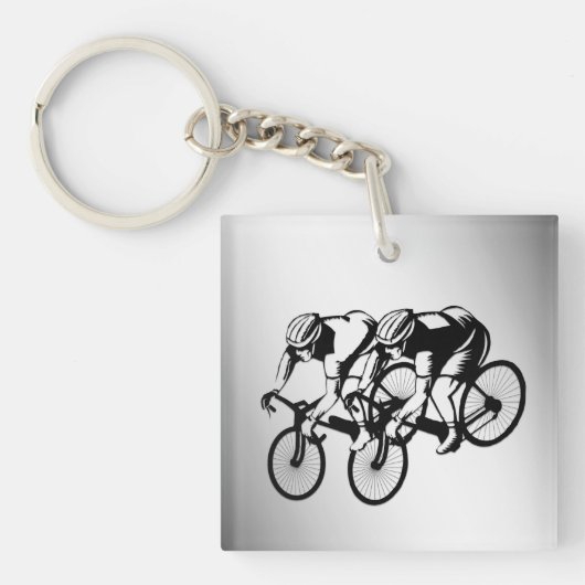 Race Silver Schlüsselanhänger (Vorderseite)