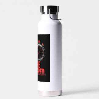 Race The Clock Own The Checkered Stopwatch Trinkflasche