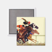 Race Thoroughbred Magnet (Vorderseite/Rückseite)