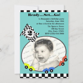 Race Time Birthday Einladung