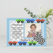 Race Time/Foto Einladung (Stehend Vorderseite)