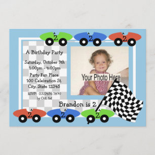 Race Time/Foto Einladung